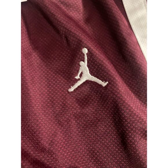 Nike Jordan Jumpman Women’s Sz L Diamond Maroon Basketball Shorts AT0542-670 NWT - Picture 3 of 7